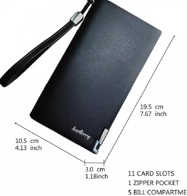 Long Men's Wallet (Black)