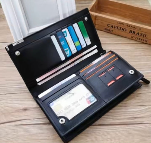 Long Men's Wallet (Black)